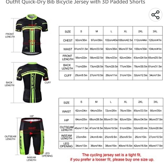 INBIKE Cycling Jersey Mens Set Reflective Breathable Biking
Outfit - Picture 5 of 5